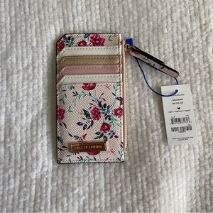 New With Tags Floral Print Mini Wallet
